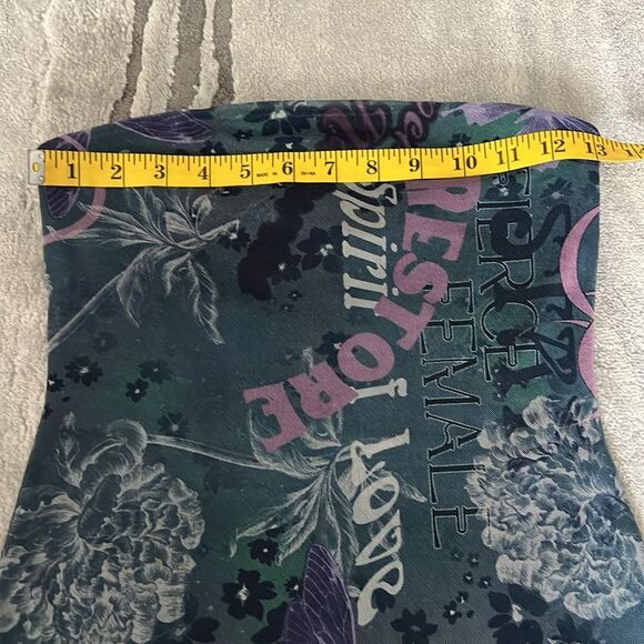 NWOT Urban Outfitters Floral Mesh Strapless Tube MIDI Dress - Picture 7 of 8